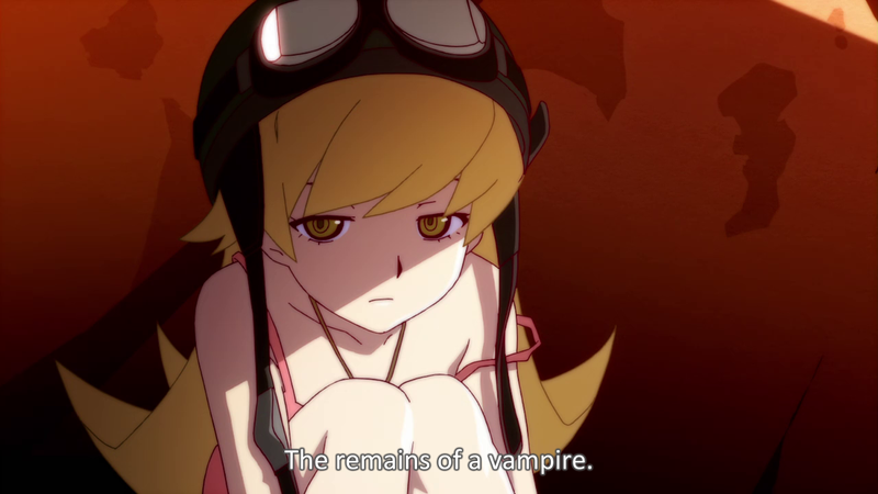 Shinobu does little but sulk in dark corners during these episodes. I expect she’ll be important later.